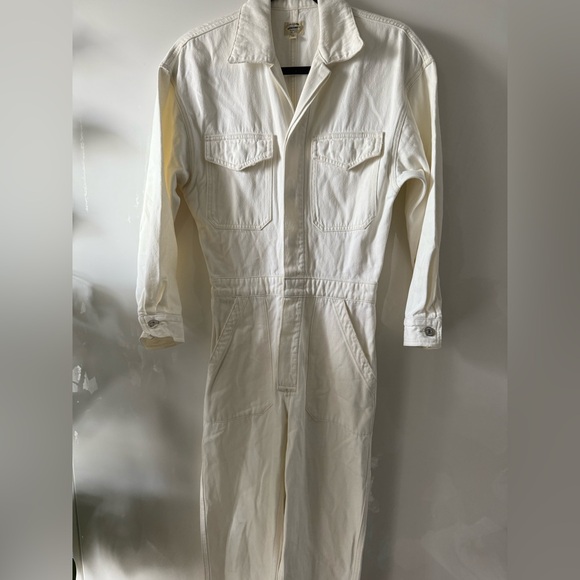 Citizens of Humanity ecru off white Marta Utility Jumpsuit XS - Picture 10 of 14